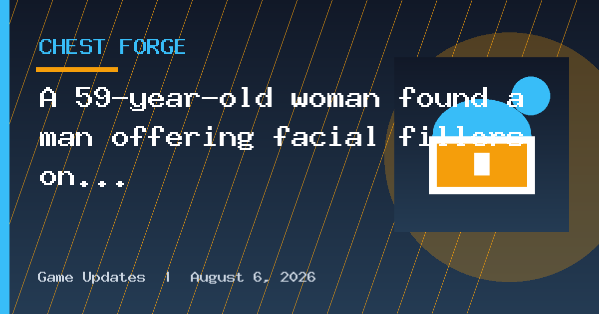 A 59-year-old woman found a man offering facial fillers on Facebook and went