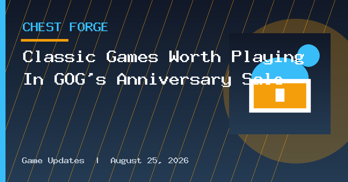 Classic Games Worth Playing In GOG's Anniversary Sale