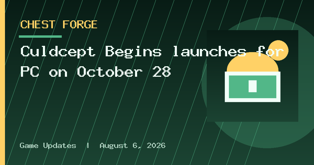 Culdcept Begins launches for PC on October 28