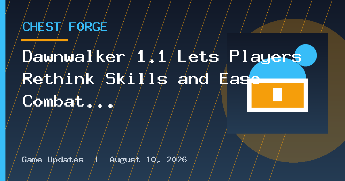 Dawnwalker 1.1 Lets Players Rethink Skills and Ease Combat