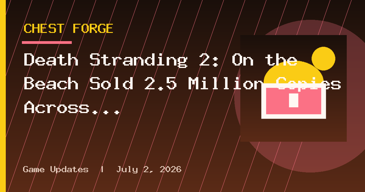 Death Stranding 2: On the Beach Sold 2.5 Million Copies Across PC and PS5