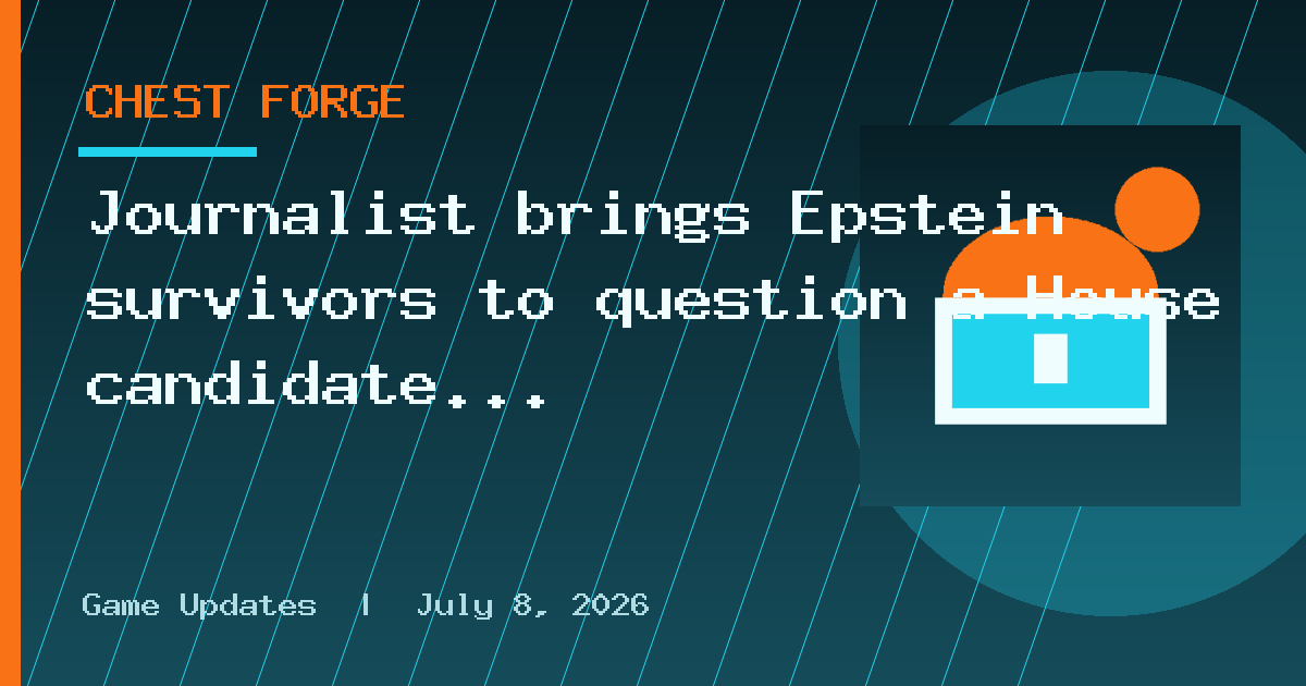 Journalist brings Epstein survivors to question a House candidate at the RNC