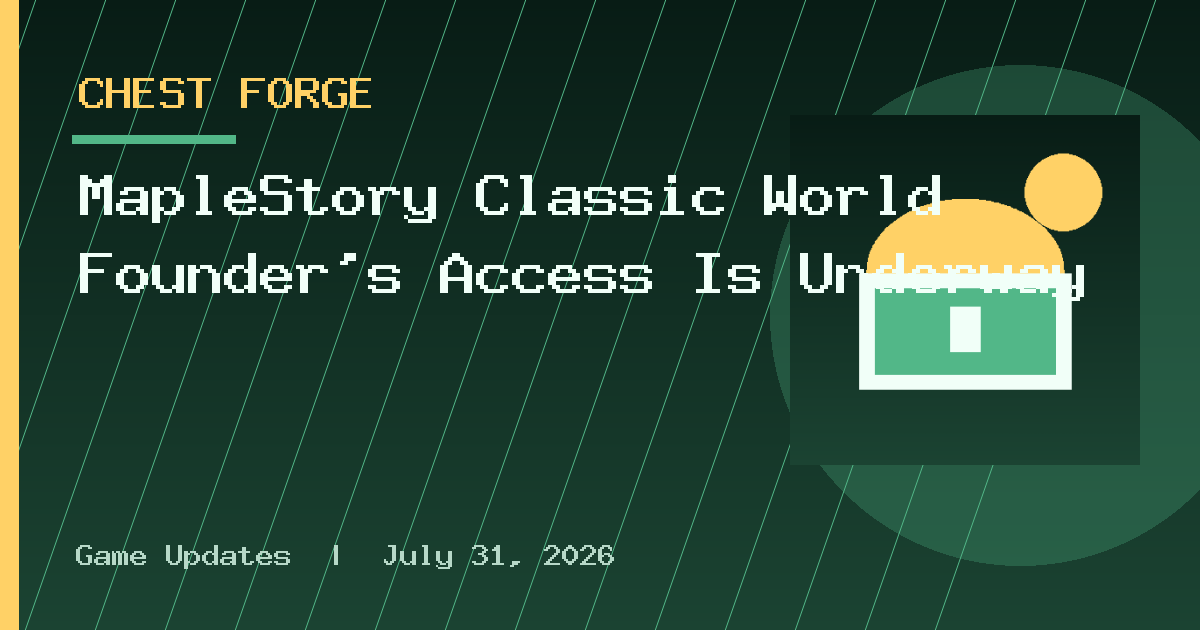 MapleStory Classic World Founder’s Access Is Underway