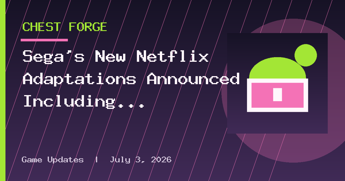 Sega’s New Netflix Adaptations Announced Including Crazy Taxi, Sonic and More