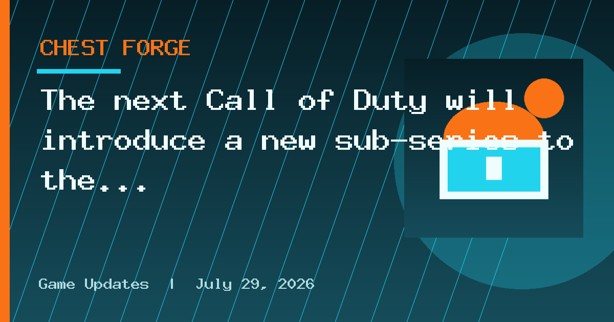 The next Call of Duty will introduce a new sub-series to the franchise